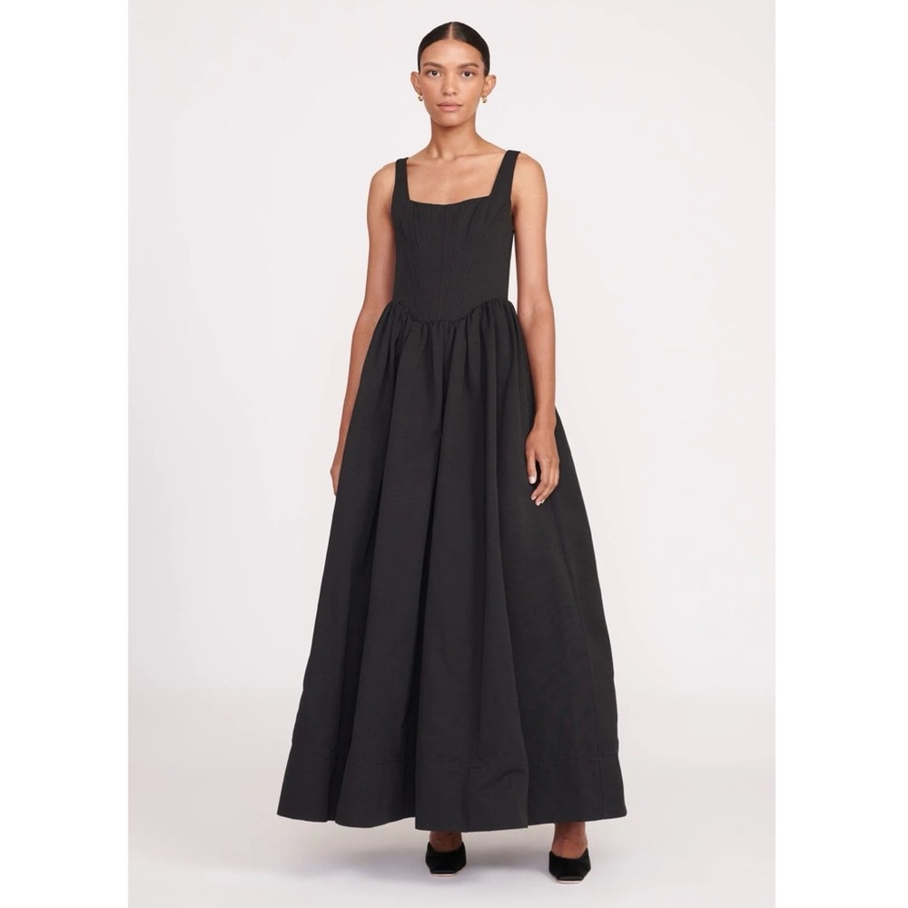 Staud NWT 2 Maxi Landscape Dress Black Gown